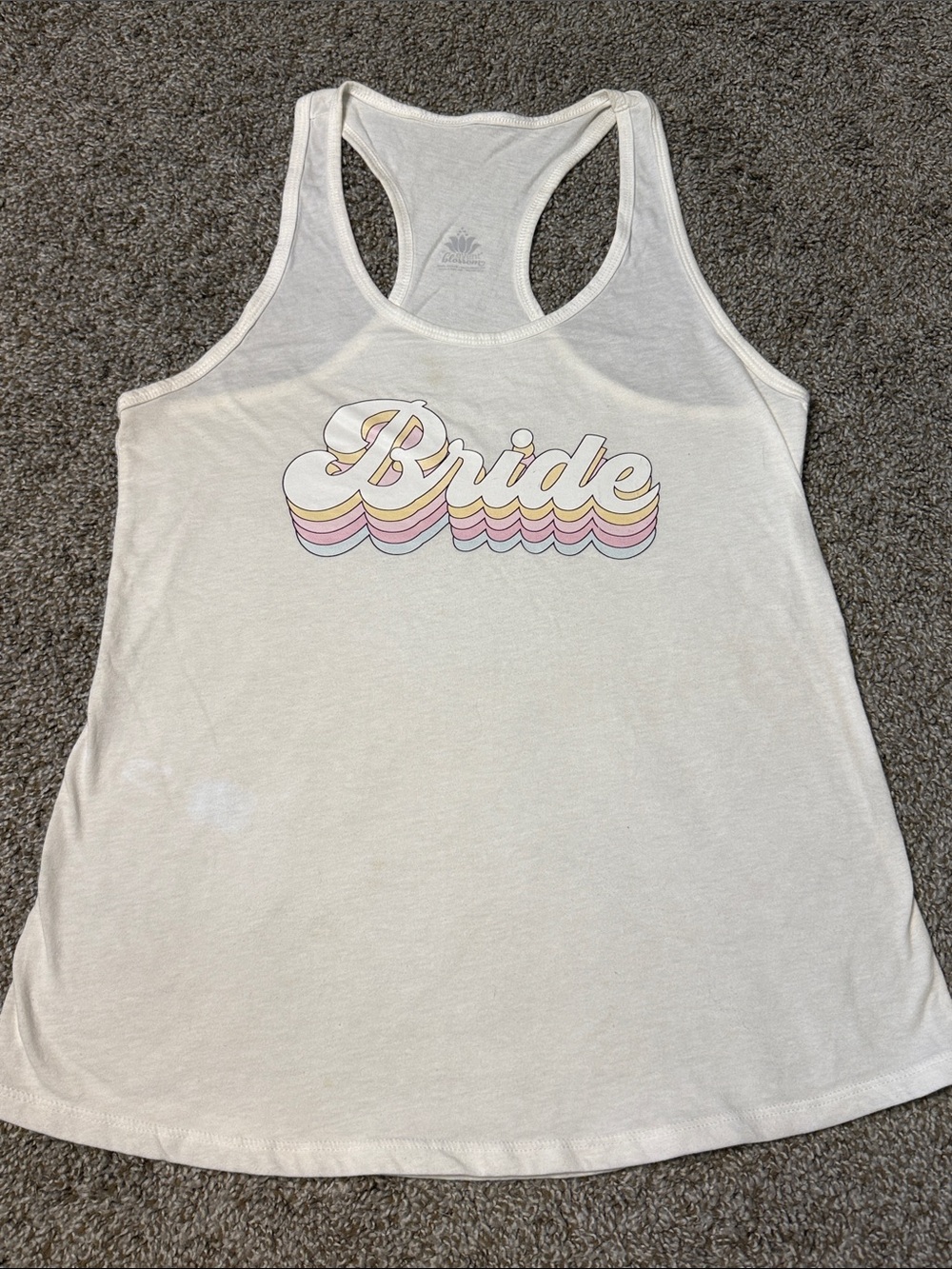 White Bride Racerback Tank Top